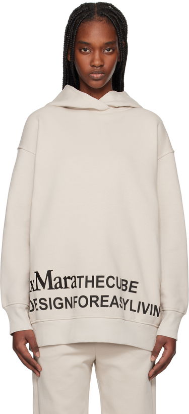 Pulover Max Mara Max Mara Felpa Hoodie Bež | 2519921021600, 0