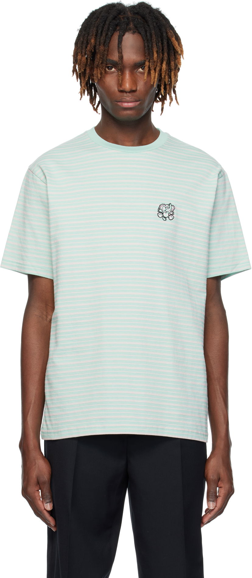 Majica KENZO Kenzo Paris VERDY Edition Embroidered T-Shirt Zelena | FF55TS5464SD
