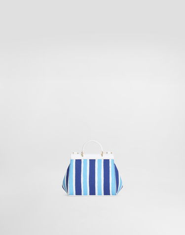 Torbica Dolce & Gabbana Dolce & Gabbana Sicily Canvas Crossbody Bag With Striped Print Modra | EB0003AD591HC5KW, 2