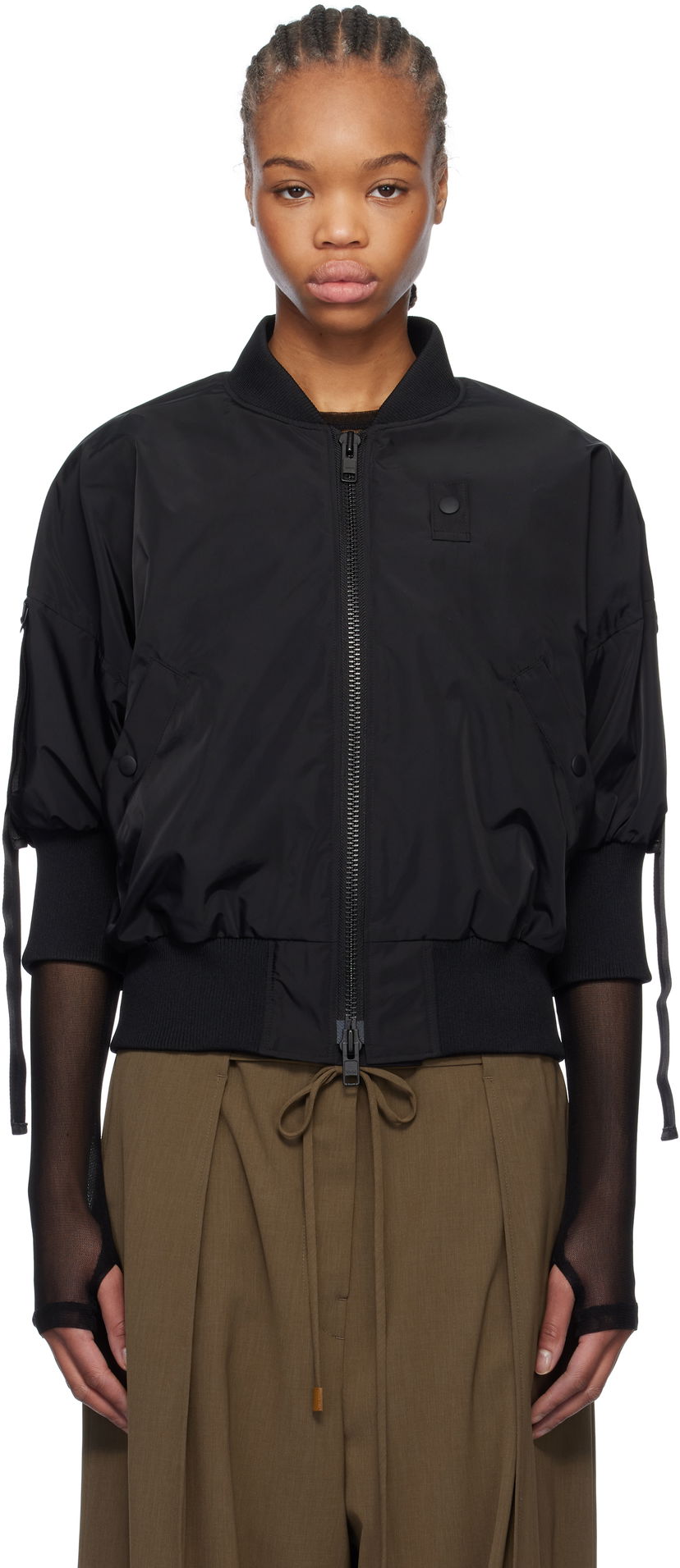 Bomber jakna Yohji Yamamoto Yohji Yamamoto Bomber Jacket Črna | FT-J53-600