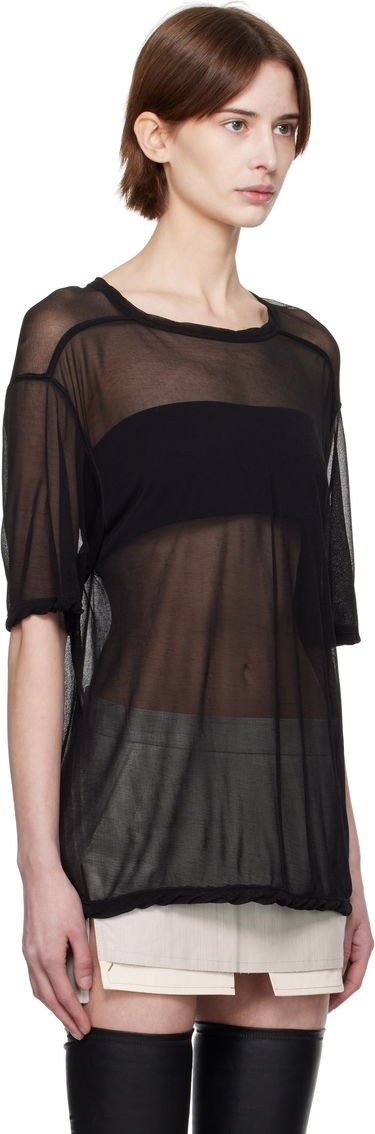 Majica Rick Owens Rick Owens Hollywood Brad Sheer T-Shirt Siva | RP01E7200 JCR, 4