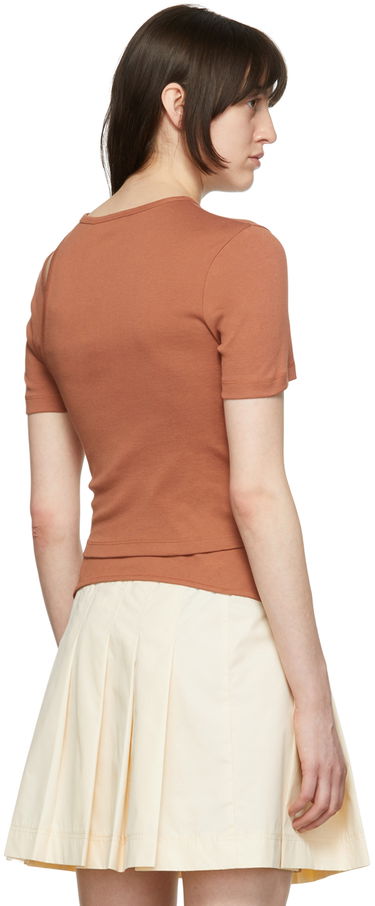 Majica Helmut Lang Helmut Lang Asymmetrical T-Shirt Rjava | L04HW511, 2