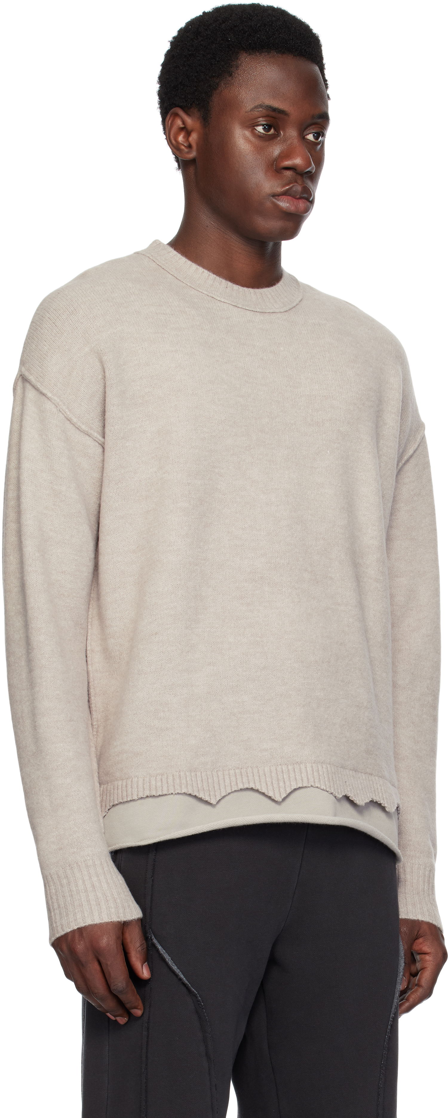 Pleteni pulover izzue Izzue Layered Sweater Bež | IZXKNN4123W4NBGT, 1
