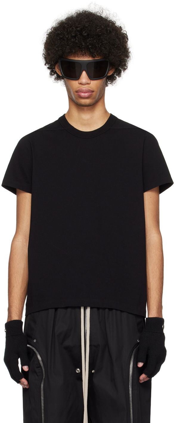 Majica Rick Owens Short Level T-Shirt Črna | RU01D3265 JA