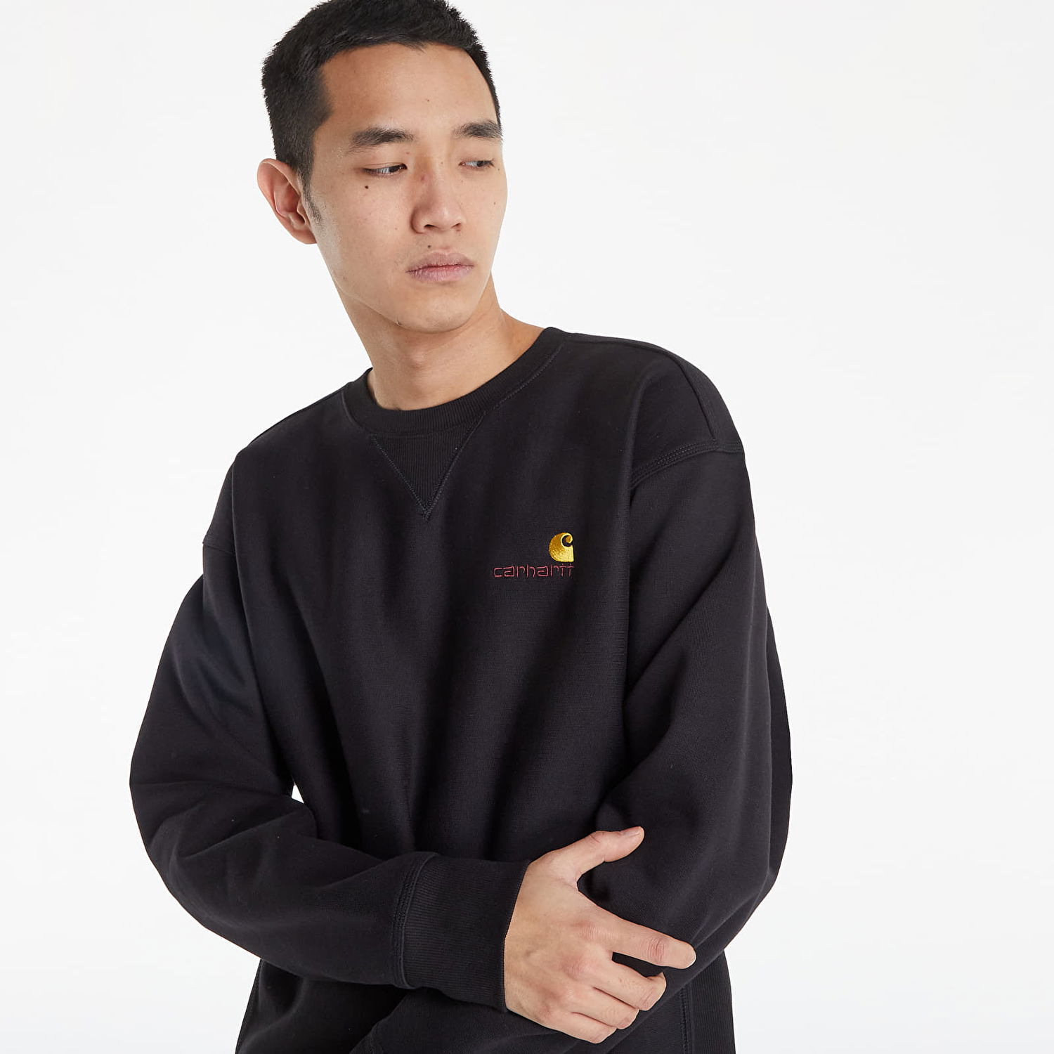 Pulover Carhartt WIP American Script Črna | I025475.89XX, 1