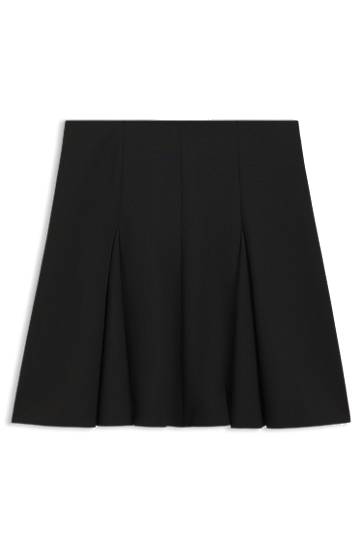 Krila BOSS A-Line Mini Godet Skirt Črna | 50547632