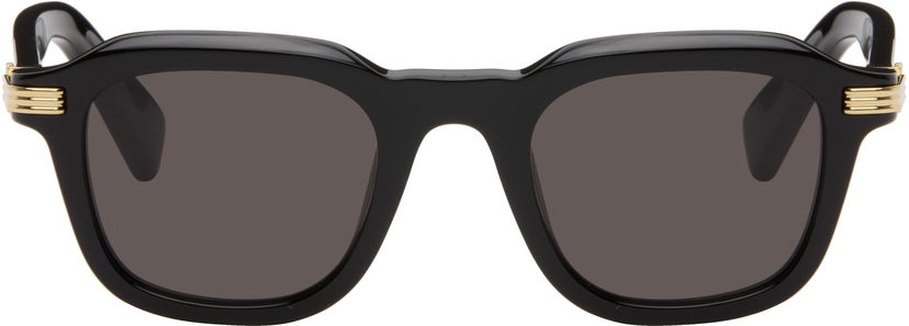Sončna očala Cartier Première Square-frame Sunglasses with Gold-tone Accents Črna | CT0536S-001