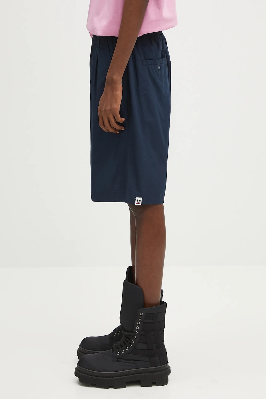 Kratke hlače AAPE by A Bathing Ape AAPE Now Woven Shorts Mornarica | AAPSPMB670XXO, 1