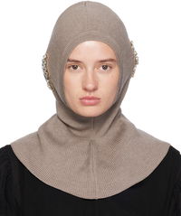 Simone Rocha Embellished Knit Balaclava