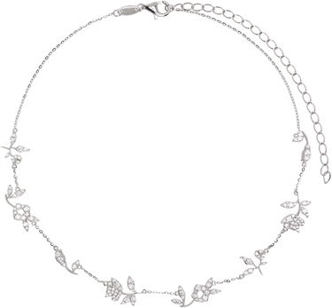 Ogrlica SHUSHU/TONG YVMIN Edition Floral Zircon Choker Kovinski | 25631SLV00NN, 0