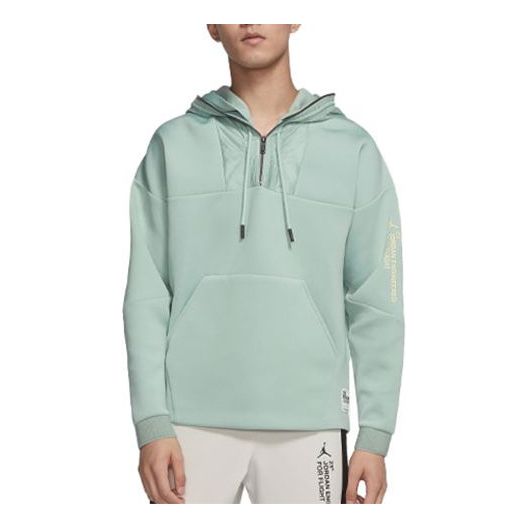 Pulover Jordan Jordan Half Zip Hoodie Zelena | AT9780-333
