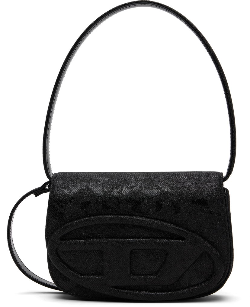 Torba za čez ramo Diesel 1DR Glitter Mini Bag Črna | X08396-P5126-T8013