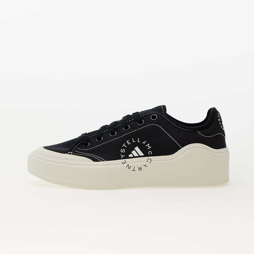 Superge in čevlji adidas Performance Stella McCartney x Court Cotton Core Black/ Core Black/ Off White Črna | HP5702