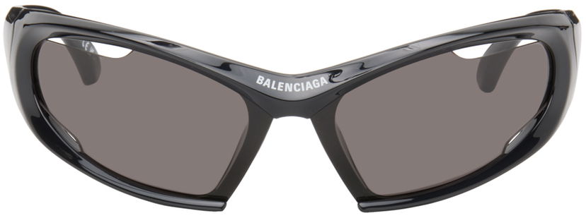 Sončna očala Balenciaga Dynamo Rectangle Sunglasses Črna | BB0318S