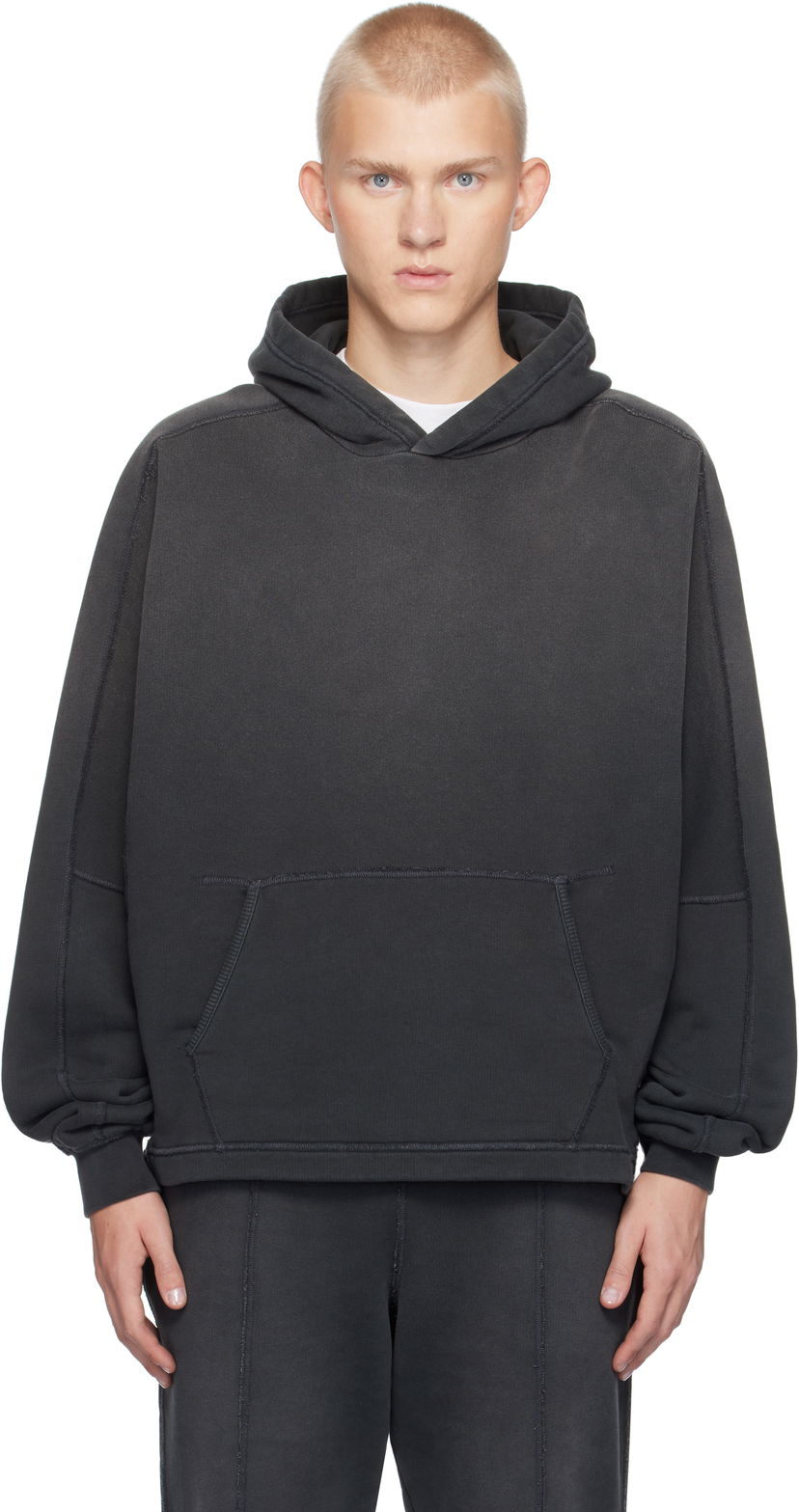 Pulover Represent Clo Stepped Hem Hoodie Črna | MLM4200