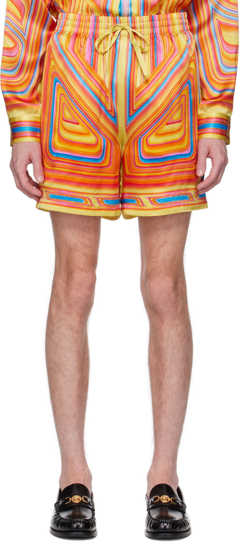 Kratke hlače Casablanca Casablanca Low Rider Silk Shorts Večbarvna | MS25-TR-012-01