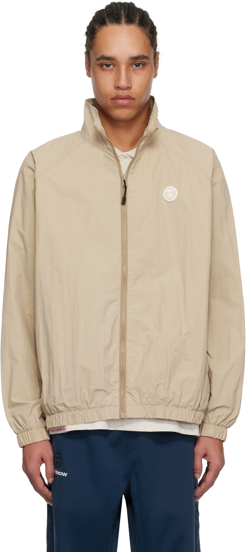 Vetrovka AAPE by A Bathing Ape AAPE by A Bathing Ape 'AAPE Now' Lightweight Jacket Bež | AAPLJM7703XXNBGL