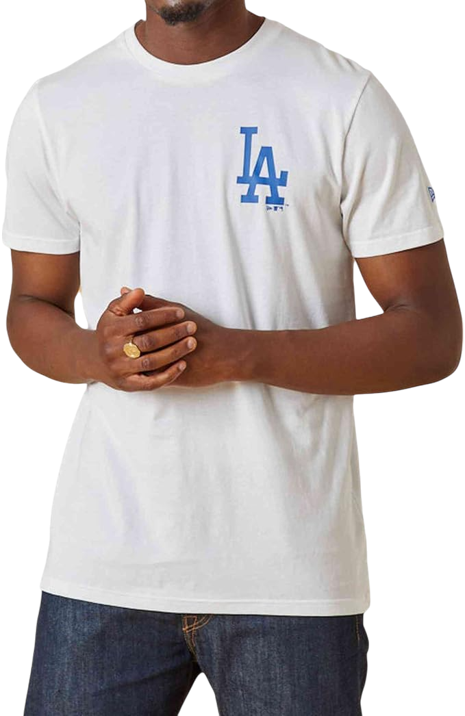 Majica New Era New Era MLB Los Angeles Dodgers Oversized Graphic T-Shirt Bela | 60596212-60596212