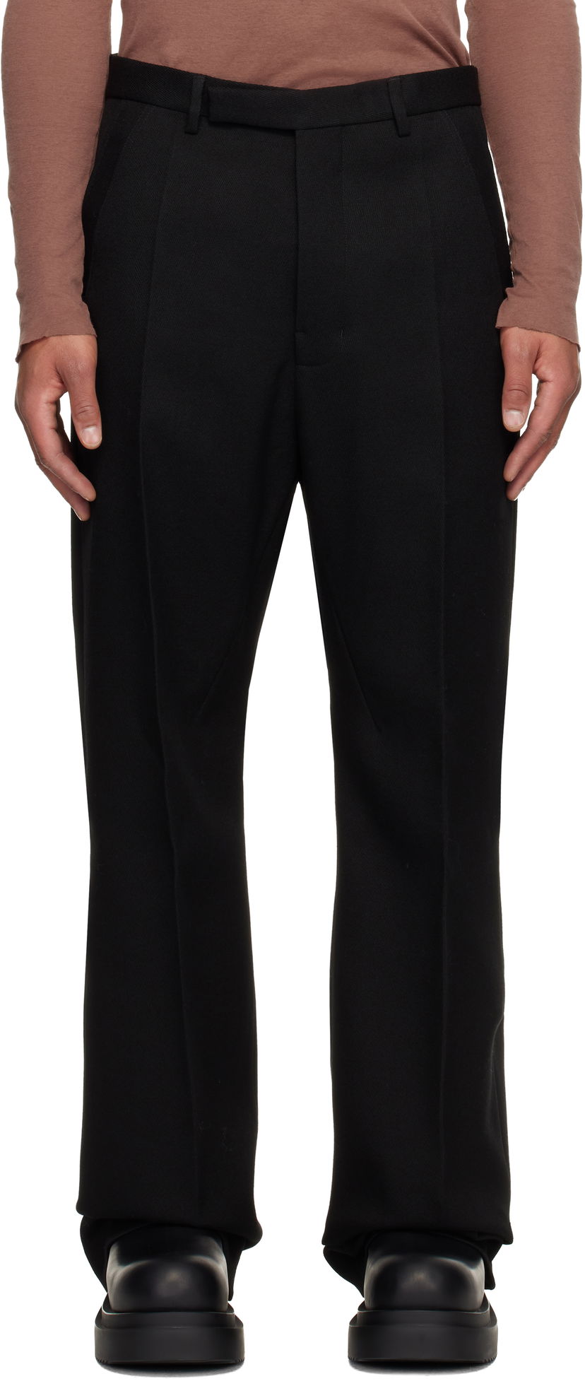 Hlače Rick Owens Concordians Tailored Geth Trousers Črna | RR02E1352 WD