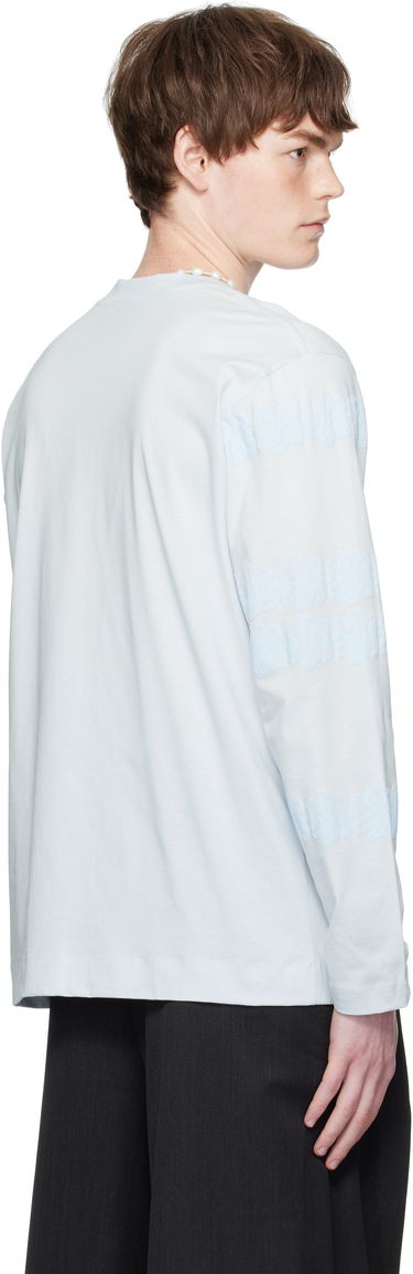 Majica Simone Rocha Simone Rocha Daisy Chain Print Long Sleeve T-shirt Modra | 5194P47P48-M 0569, 2