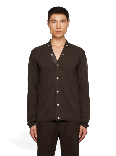 Pleteni pulover Rick Owens Peter Cardigan Rjava | RU02C7608 M