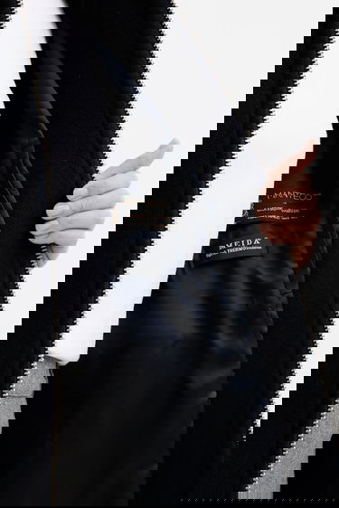 Jakna Samsoe Samsoe ALMA Wool Cape Jacket Mornarica | F23300184, 6