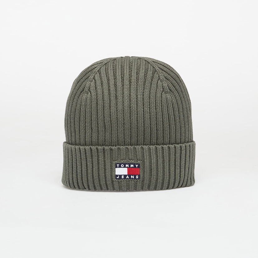 Beanie Tommy Hilfiger Hat Tommy Jeans Heritage Core Beanie Pewter Green Universal Zelena | AM0AM13669 MRH