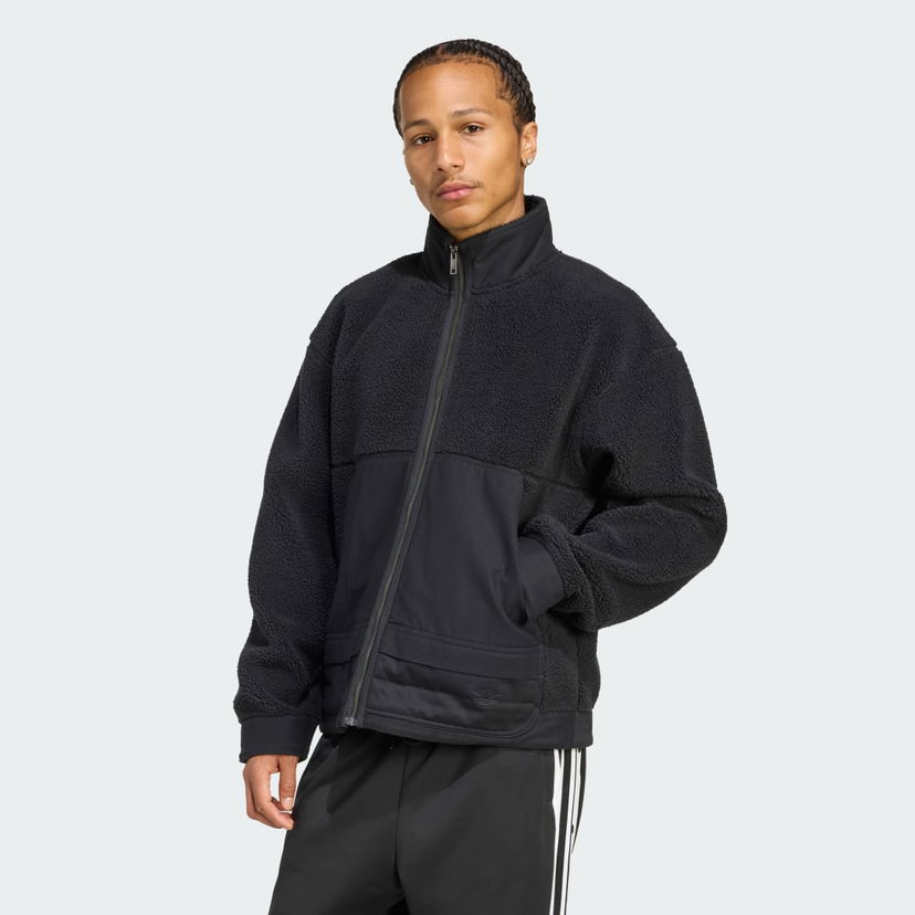 Jakna adidas Performance Premium Essentials Polar Fleece Zip-Up Jacket Črna | JY2639