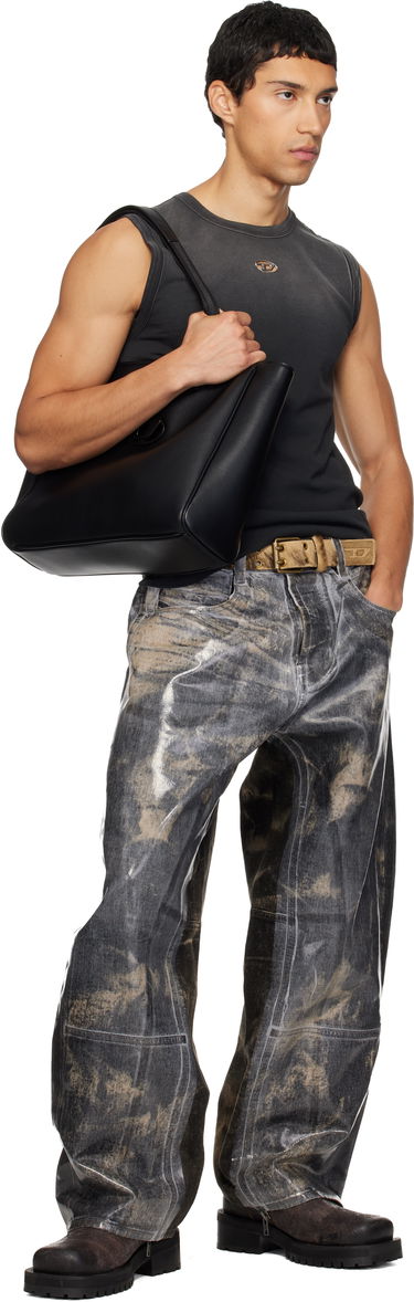 Pasovi Diesel B-Flag-D Calf Hair Embossed Belt Večbarvna | X10597-P7968-H0478, 1