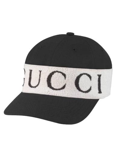 Kapa Gucci Logo Band Baseball Cap Črna | 492545 4HC56 1077