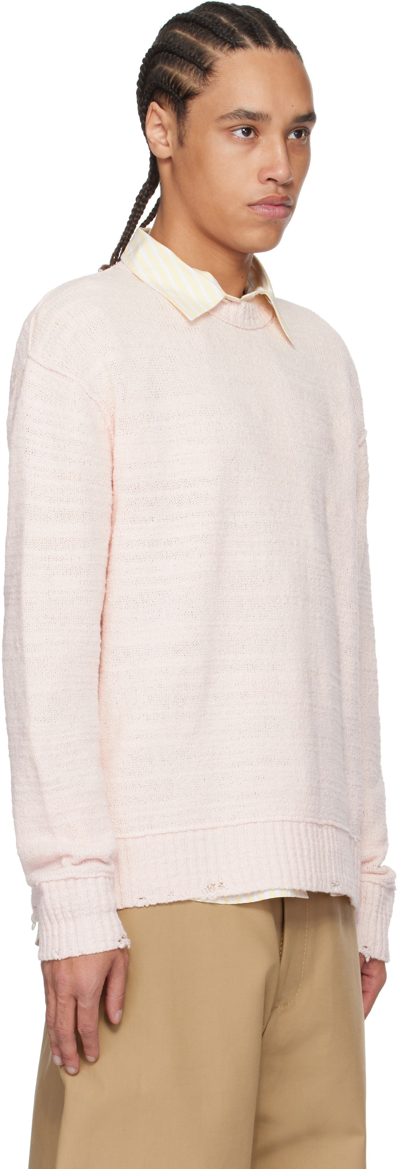Pleteni pulover Acne Studios Acne Studios Knit Sweater Roza | B60361-, 1