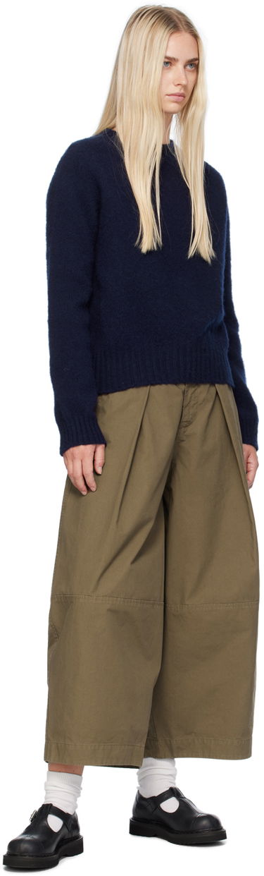 Pleteni pulover YMC Jets Sweater Modra | Q8AZB, 3