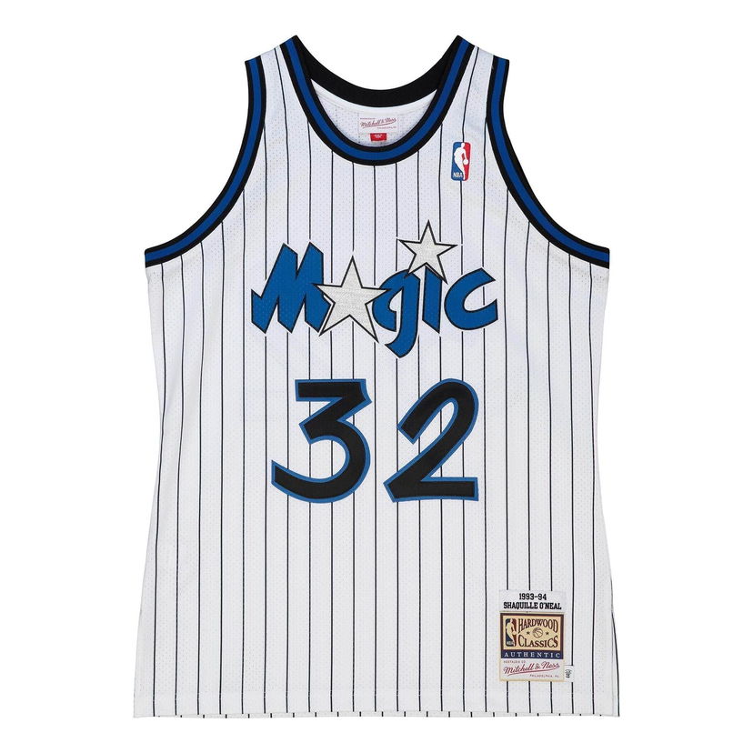 Dres Mitchell & Ness NBA Orlando Magic 1993-94 Shaquille O'Neal 32 Jersey Bela | AJY4CP19158-OMAWHIT93SON