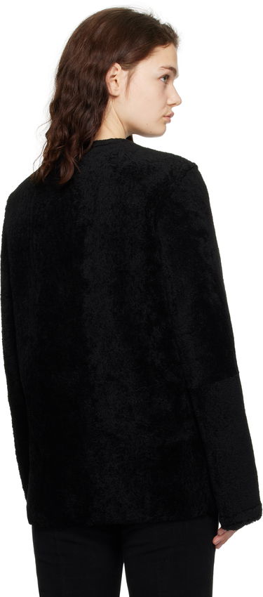 Jakna TOTEME TOTEME Zipped Teddy Shearling Jacket Črna | 251-WRO0184-LE0048, 2