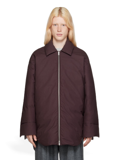 Jakna Jil Sander Shirt Down Jacket Bordo | J47AF0122_J45153