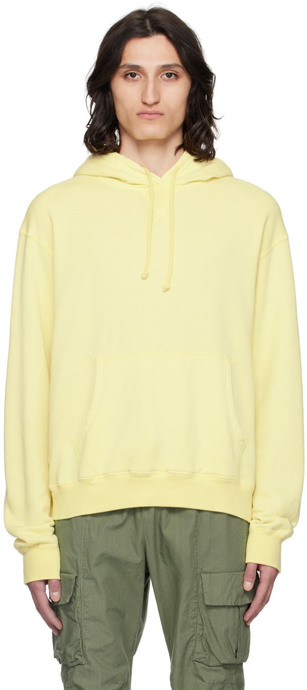 Pulover John Elliott Vintage Fleece Hoodie Rumena | B273D53112A