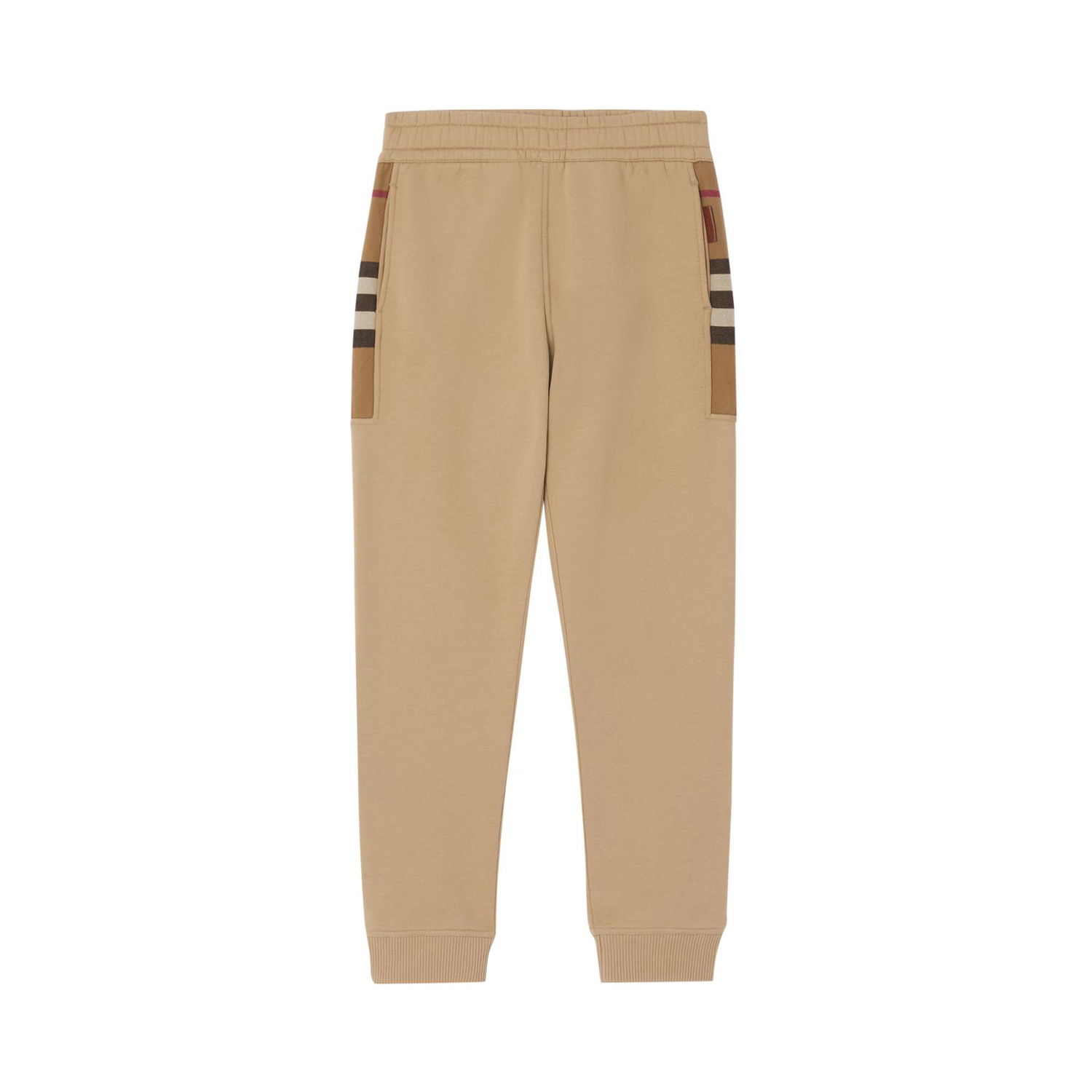 Trenirka Burberry Check Side Panel Sweatpants Bež | 8045014, 1