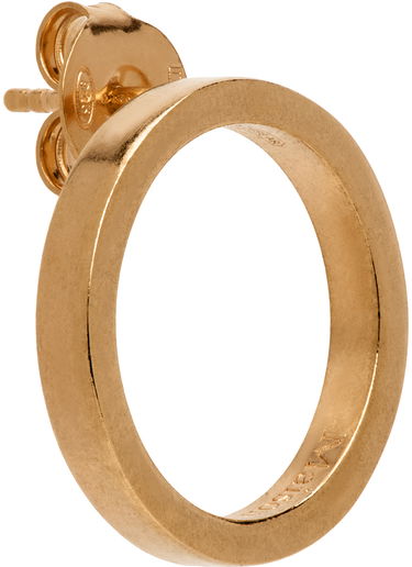 Uhani Maison Margiela Logo Single Earring Bež | SM1VG0024 SV0158, 1