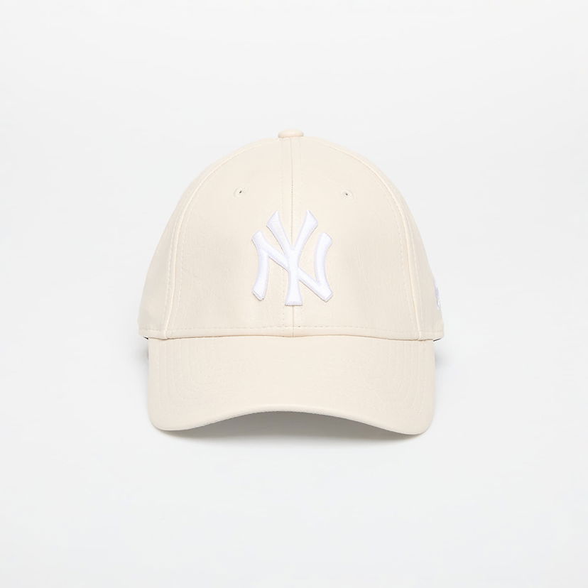 Kapa New Era New Era MLB Crinkled PU 9FORTY New York Yankees Adjustable Cap Bež | 60595393