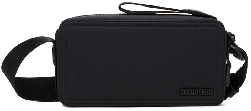 Torbice za okoli pasu Jacquemus Black Les Classiques 'Le Cuerda horizontal' Črna | 23E235BA092-3174