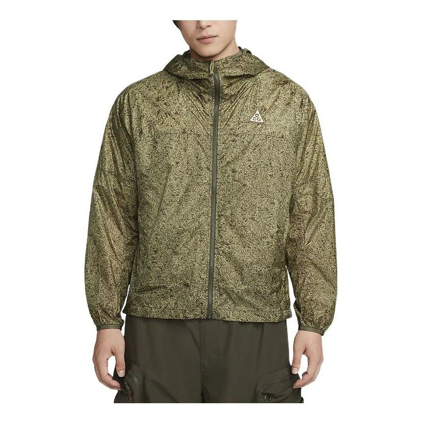 Vetrovka Nike ACG ACG Cinder Cone Hooded Zipped Jacket Zelena | DO6269-334