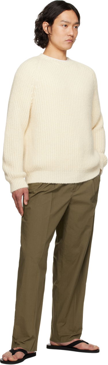 Pleteni pulover The Row The Row Adonis Knit Sweater Bela | 845-Y900, 3