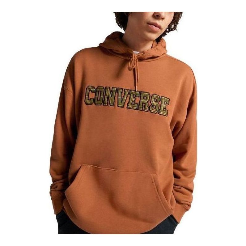 Pulover Converse All Star Logo Namesake Hoodie Rjava | 10025629-A03