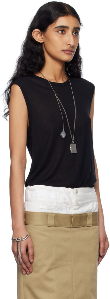 Krila Ann Demeulemeester Ann Demeulemeester Biba Sleeveless Tank Top Bež | 2510-W-JTO05-FA570-099, 1