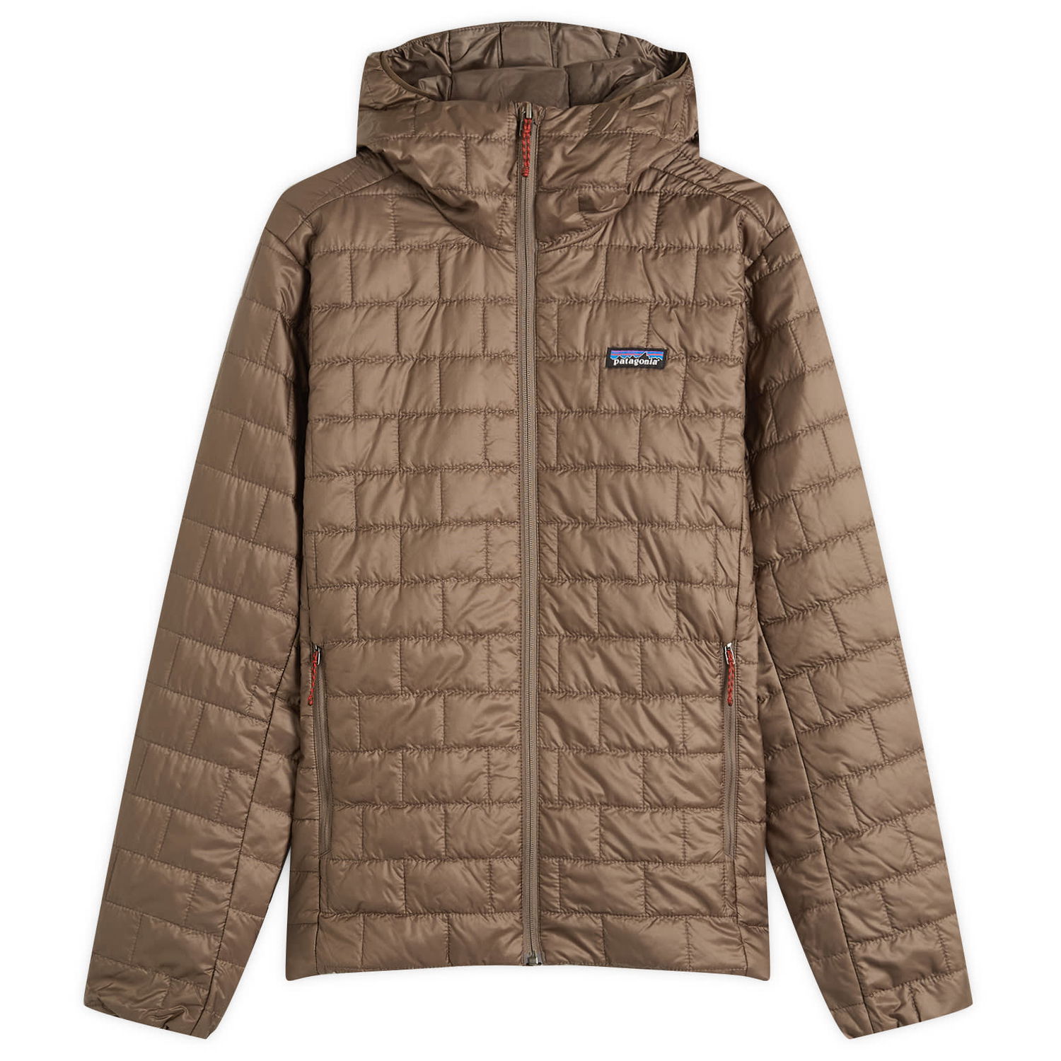 Puhovka Patagonia Nano Puff Hooded Jacket, Size Small Rjava | 84223-MRLB, 0