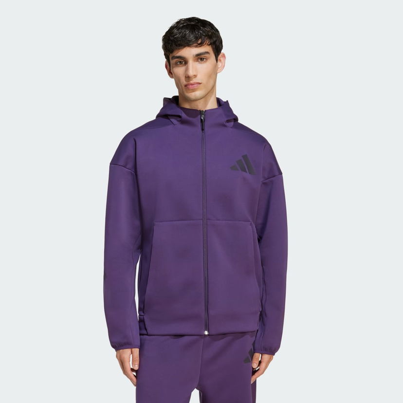 Jakna adidas Performance Z.N.E. Full-Zip Hooded Jacket Lila | KB7124