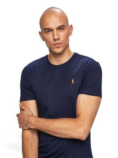 Majica Polo by Ralph Lauren Cotton Custom Tee Mornarica | 710740727003