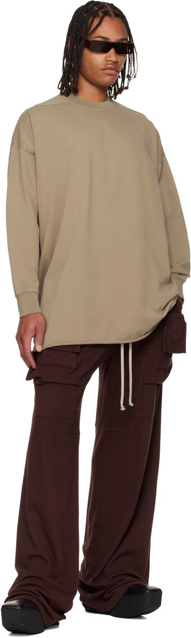 Pulover Rick Owens DRKSHDW Concordians Tommy LS Sweatshirt Bež | DU02E7292 RIGP, 3
