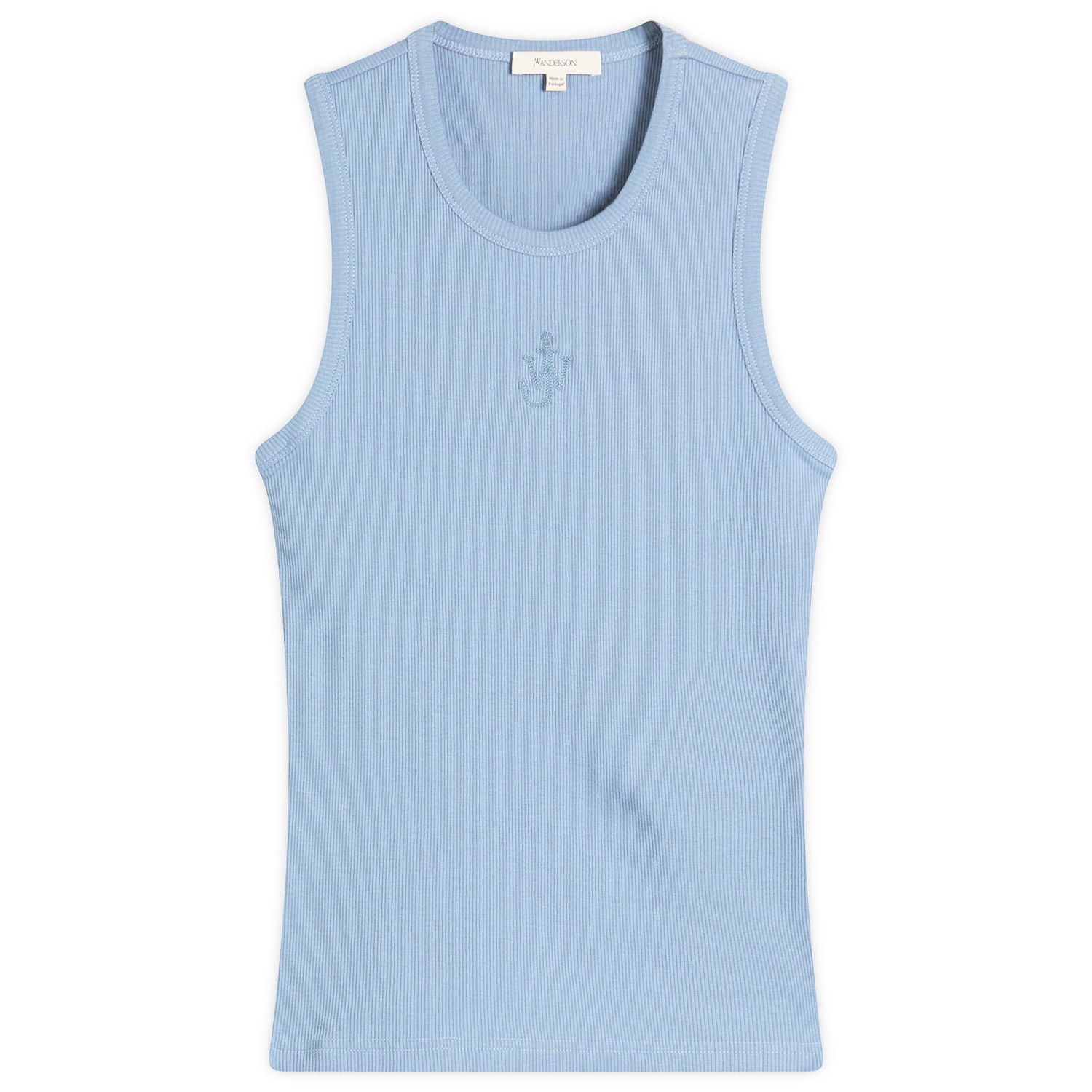 Majica brez rokavov JW Anderson JW Anderson Anchor Embroidery Vest, Size Large Modra | JO0248-PG1717-768, 1