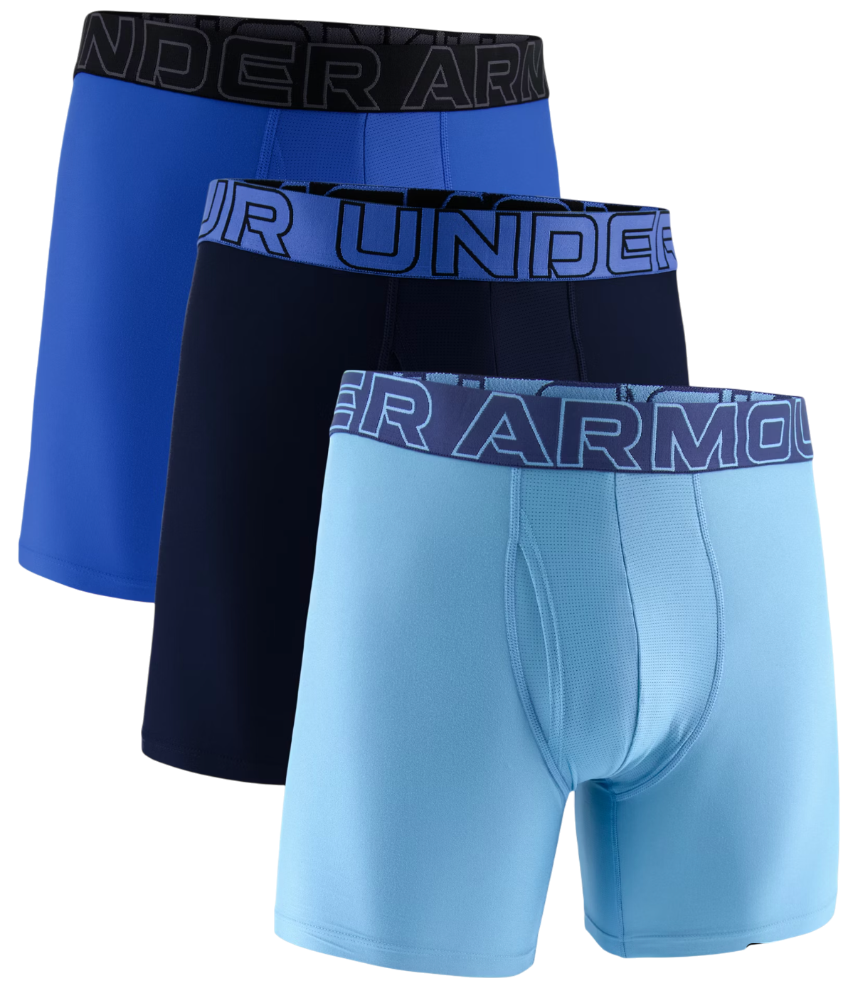 Boksarice Under Armour Under Armour SOLID 6in 3-Pack Boxer Shorts Turkizna | 1383878-418, 0